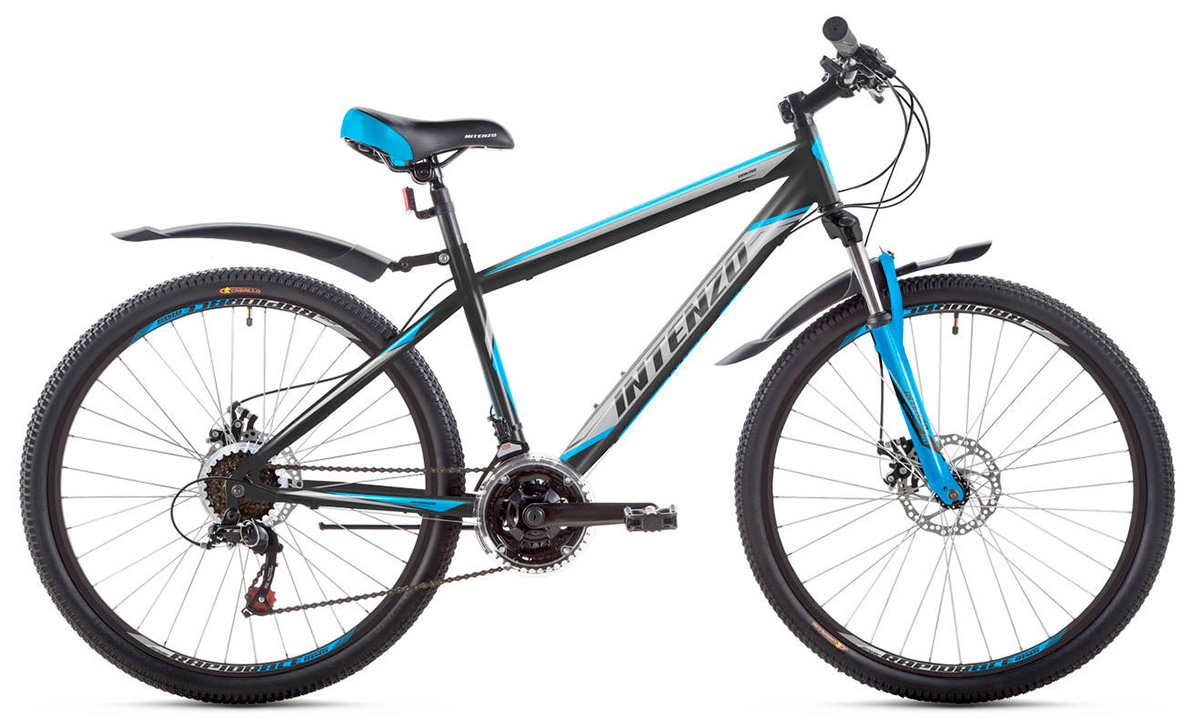 Фотографія Велосипед Intenzo DAKAR 27,5" (2020) 2020 Чорно-синій